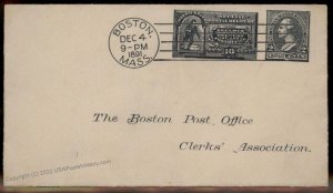 USA 1891 Boston Post Offices Clerks Association Period Facsimile Gift Cove 86518