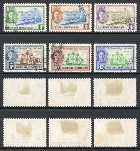 British Honduras SG166/71 Set of 6 fine used Cat 8 pounds