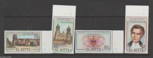 ST KITTS  150th Anniv of Anglican Diocese  1993   COMPLETE SET