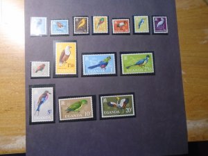 Uganda  #  97-110  MNH   Birds