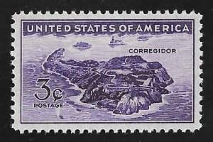 925 3 cents Corregidor Philippines Stamp mint OG NH EGRADED VF-XF 86