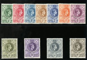 Swaziland 1938 KGVI set complete superb MNH. SG 28-38a. Sc 27-37. 