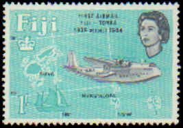 Fiji #208-210 Never Hinged Complete Set(3), 1964, Aviation - Airplanes, Never...