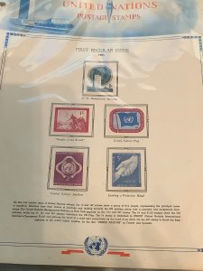 UNITED NATIONS MINT COLLECTION ON ALBUM PAGES