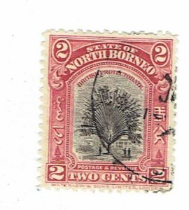 NORTH BORNEO SCOTT#168 1926 TRAVELER'S PALM - USED