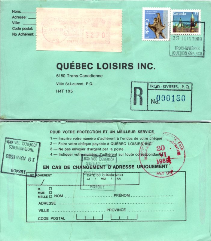 Canada, Registered, Meters