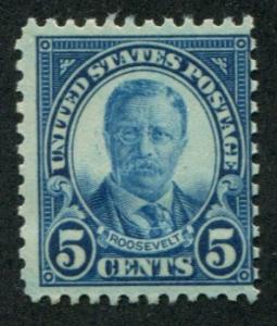 USA  SC# 557 Pres T Roosevelt 5c MNH