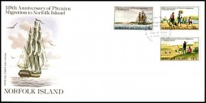 Norfolk Island 277-279 U/A FDC