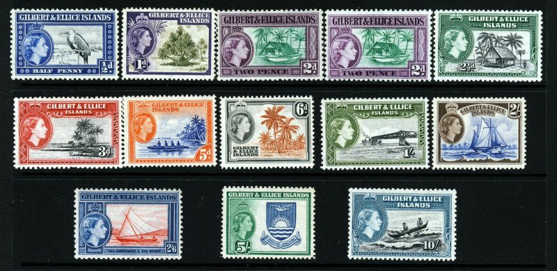 GILBERT & ELLICE ISLANDS QE II 1956-62 Full Pictorial Set SG 64 to SG 75 MINT