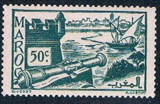 French Morocco 159A MLH Ramparts 1939 (F0121)+