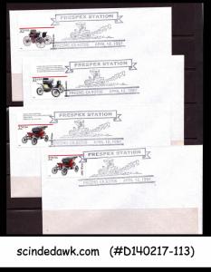 USA - 1997 FRESPEX STATTION / RAILWAY - COVER with SPECIAL CANCL. 4nos