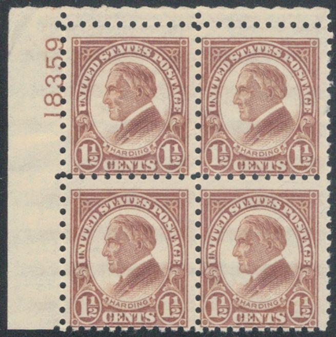 MALACK DEALS 582 Fine never hinged, plate block of 4, Scarce pb1713