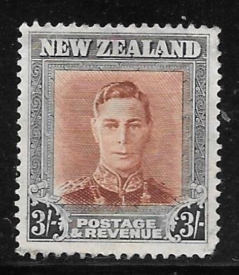 New Zealand 268: 3/- George VI, used, F-VF