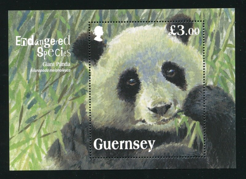 Guernsey 1193 Panda Bear, Endangered Species Stamp Sheet MNH 2013