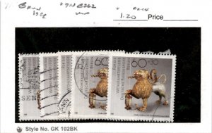 Germany - Berlin, Postage Stamp, #9NB262 (5 Ea) Used, 1988 Artifact (AS)