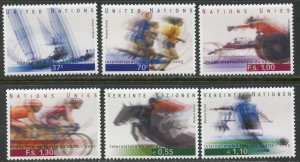 UNITED NATIONS Sc# NY 887-888 GE 442-443 VI 366-367 2005 Year of Sport MNH