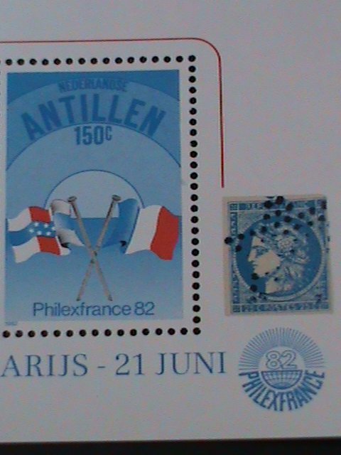 ​NETHELANDS-ANTILLEN  SC#484a  PHILEXFRANCE'82 INTEL.STAMP SHOW -MNH S/S VF