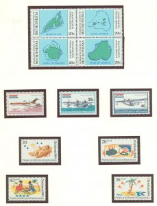 Micronesia #4A/C1-3/C7-9  Single (Complete Set)