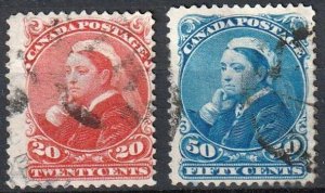 Canada Small Queen #46 & 47 Fillers (1069)