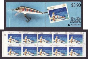 Australia-Sc#1109a-unused NH complete booklet-Fishing