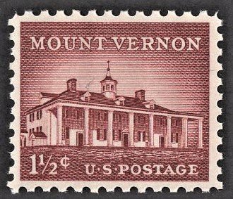 US 1032 MNH VF 1-1/2 Cent Mount Vernon