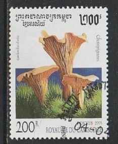 1995 Cambodia - Sc 1427 - used VF -  single - Mushrooms