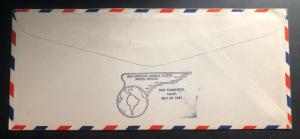 1941 Singapore Malaya First Flight Censored cover FFC To San Francisco Ca USA