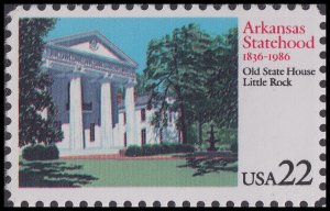 US 2167 Statehood Arkansas 22c single MNH 1986