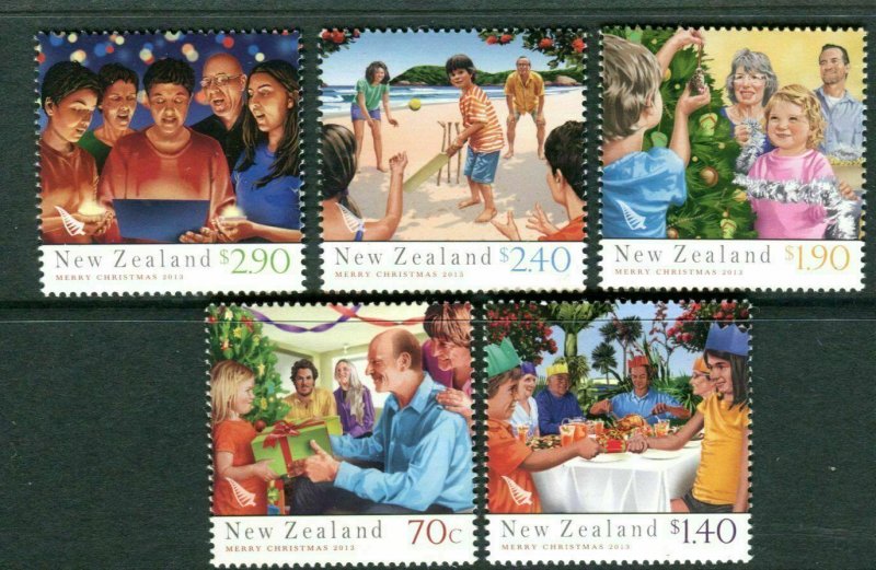 2013  NEW ZEALAND  SG: 3504/08 - CHRISTMAS - GUMMED SET - UNMOUNTED MINT 