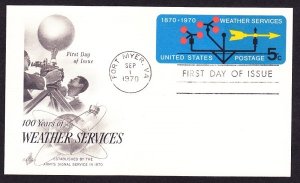 UX57 Weather Vane postal card Unaddressed ArtCraft FDC