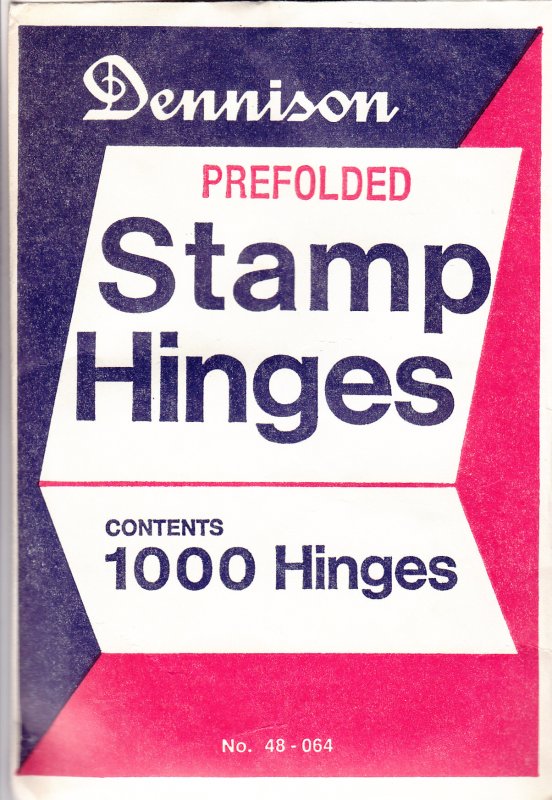 Dennison Prefolded Stamp Hinges, Unopened (S18604)