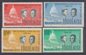 1962 Togo 350-352,355 Johar F. Kennedy 3,10 €