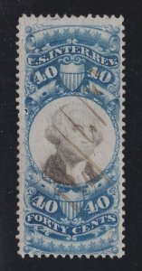 US R114 40c Second Revenue Issue Used F-VF SCV $150