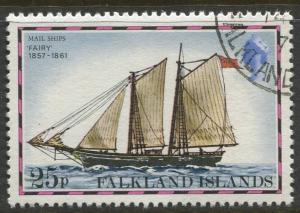 Falkland Is.- Scott 271 - Ships Issue - 1978 - VFU - Single 25p Stamp