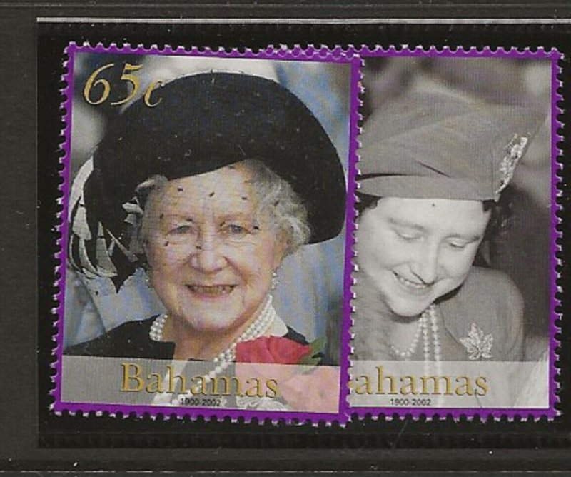 Bahamas 2002 Queen Mother set of 2 sg.1286-7   MNH