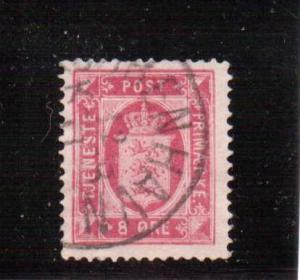 Denmark  Scott#  O8  Used