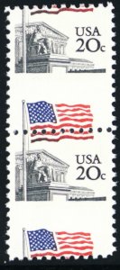 1894, Mint NH 20¢ Dramatic Perf Shift Error Pair * Stuart Katz