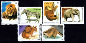 Cuba 1995 Zoological Gardens Complete Mint MNH Set SC 3674-3679