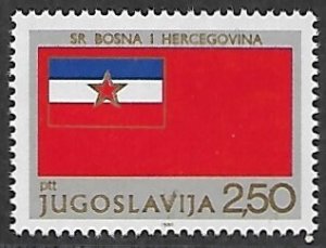 Yugoslavia # 1508 - Flag of Bosnia-Herzegovina - MNH.....{ZW30}