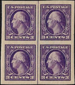 484 Mint,OG,NH... Block of 4... SCV $80.00... w/Centerline... XF/Superb