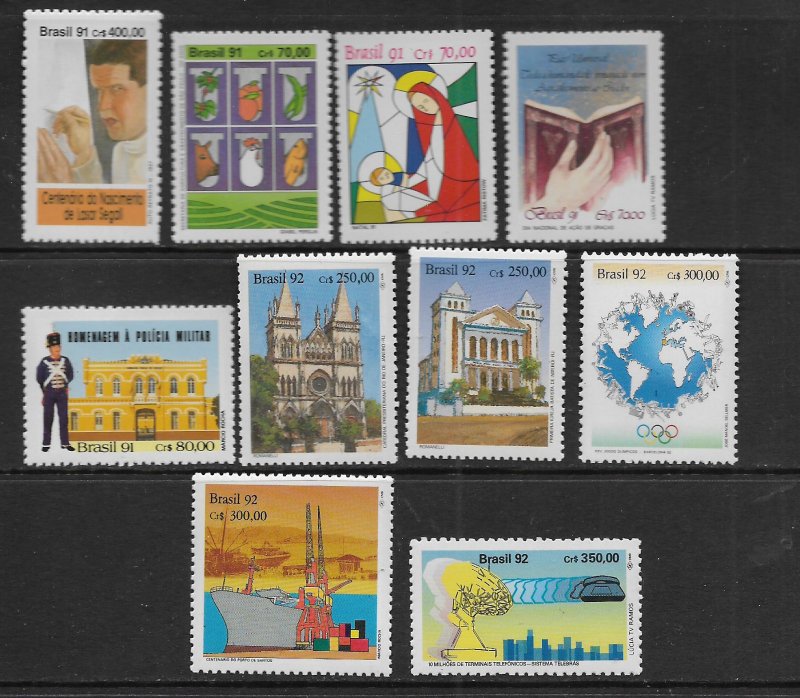 BRAZIL   2339//2362 MNH 1991 & 1992 ISSUES