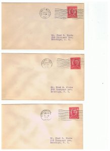 1931 first day covers for Scott #690 Pulaski   11 different cities