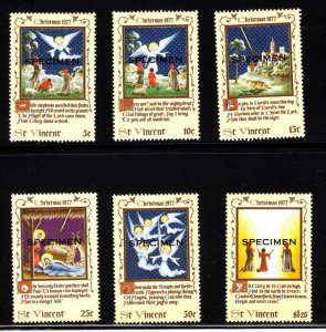 St. Vincent MNH 509-14 Christmas Specimen 1977