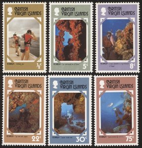 BRITISH VIRGIN ISLANDS Sc 327-32 VF/MLH - 1974 Islands Tourism - Complete Set