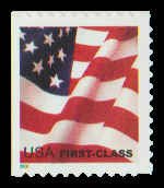 PCBstamps    US #3623 Bk Sgl (37c)Flag, self-adh., MNH, (18)