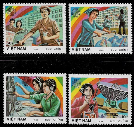 Viet Nam #1331-4 MNH Set - Communications Year