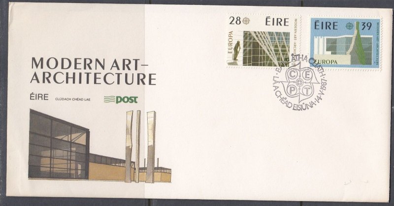 Ireland Scott 689-90 FDC - 1987 Europa Issue