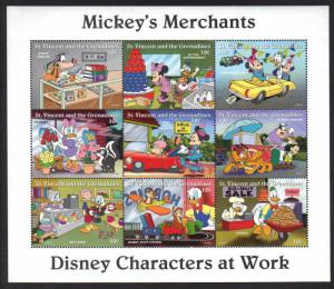 St. Vincent Grenadines-Disney Mickey's Merchants VFNH 8 Stam