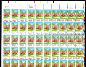 2345 Virginia Statehood Sheet of 50 25¢ Stamps MNH