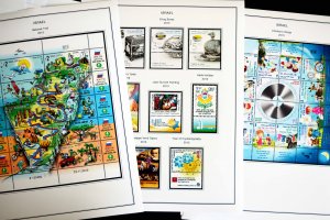 COLOR PRINTED ISRAEL [+TABS] 2011-2020 STAMP ALBUM PAGES (81 illustrated pages)